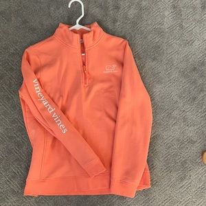 Vineyard Vines zip up orange